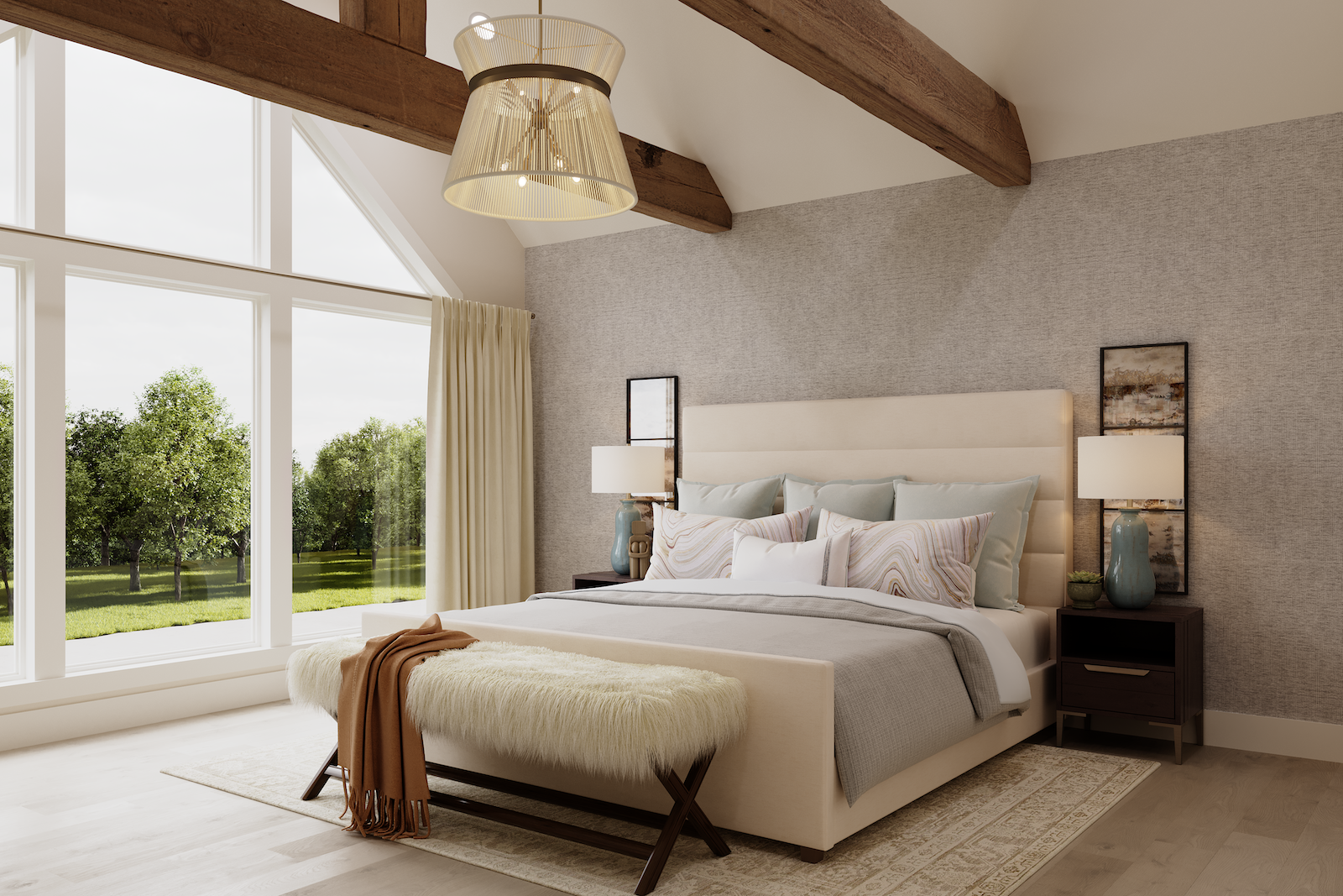 Hill House Bedroom | Azure Foliage