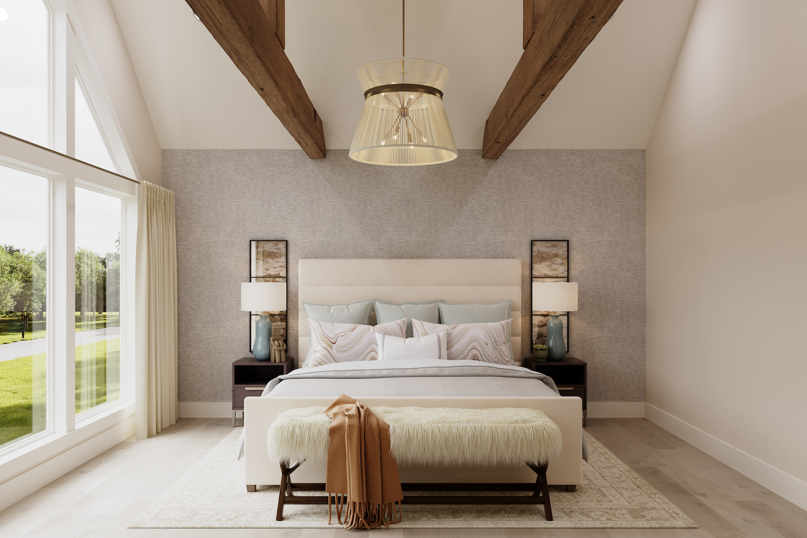 Hill House Bedroom | Azure Foliage