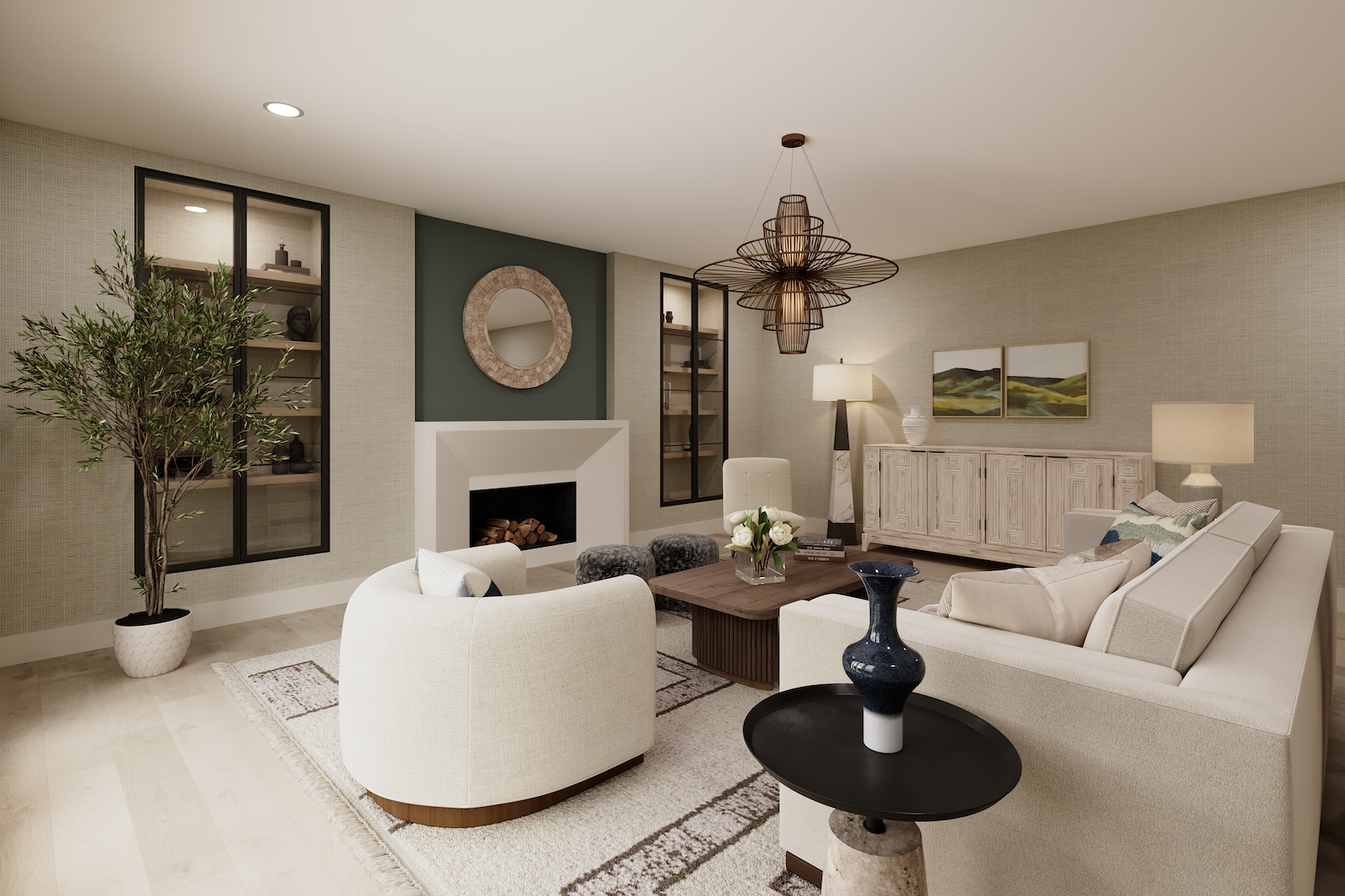 Hill House Living Room | Rolling Green