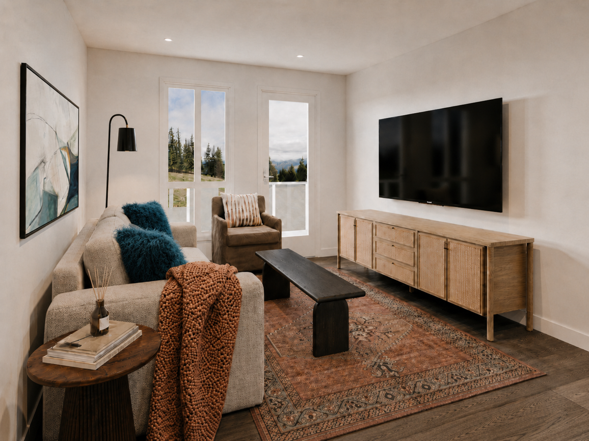 Town House Living Room & Dining Room | Graphite Oak